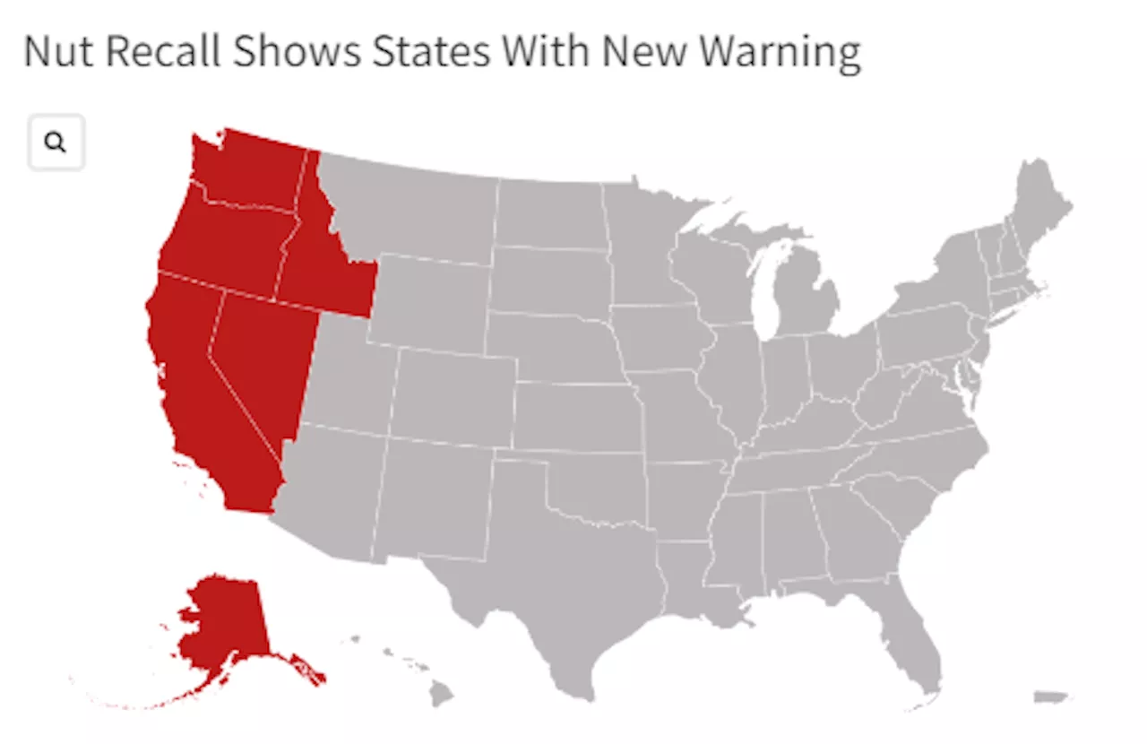 Nut Recall Map Shows States With New Warning