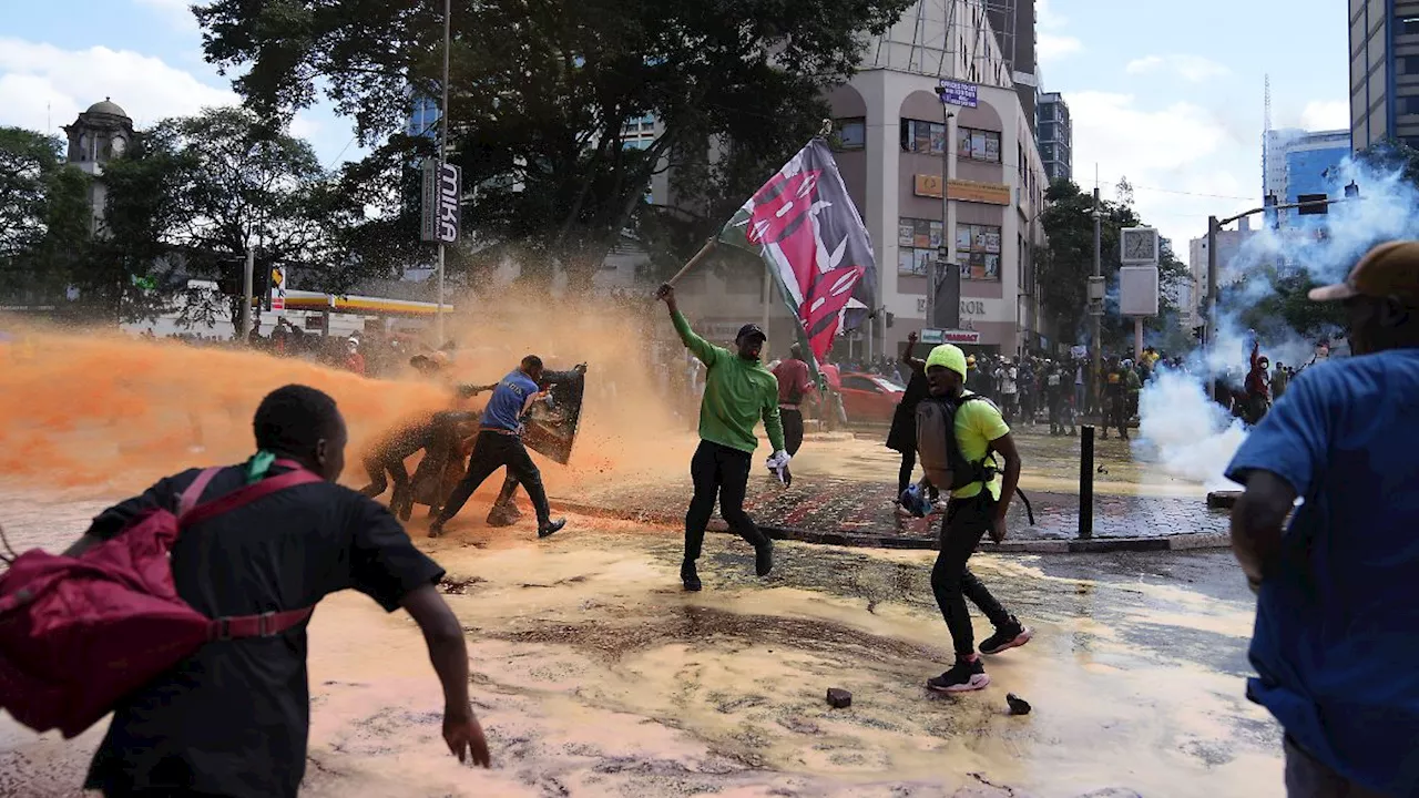 Mindestens ein Toter bei Erstürmung des Parlaments in Kenia: Flammen im Gebäude