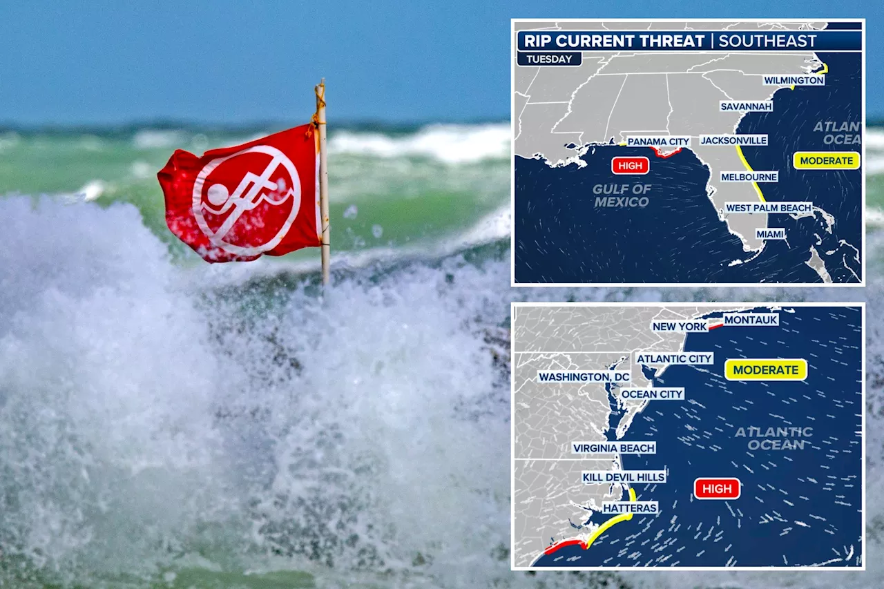 Swimmers warned of more life-threatening rip currents along US beaches after multiple deaths