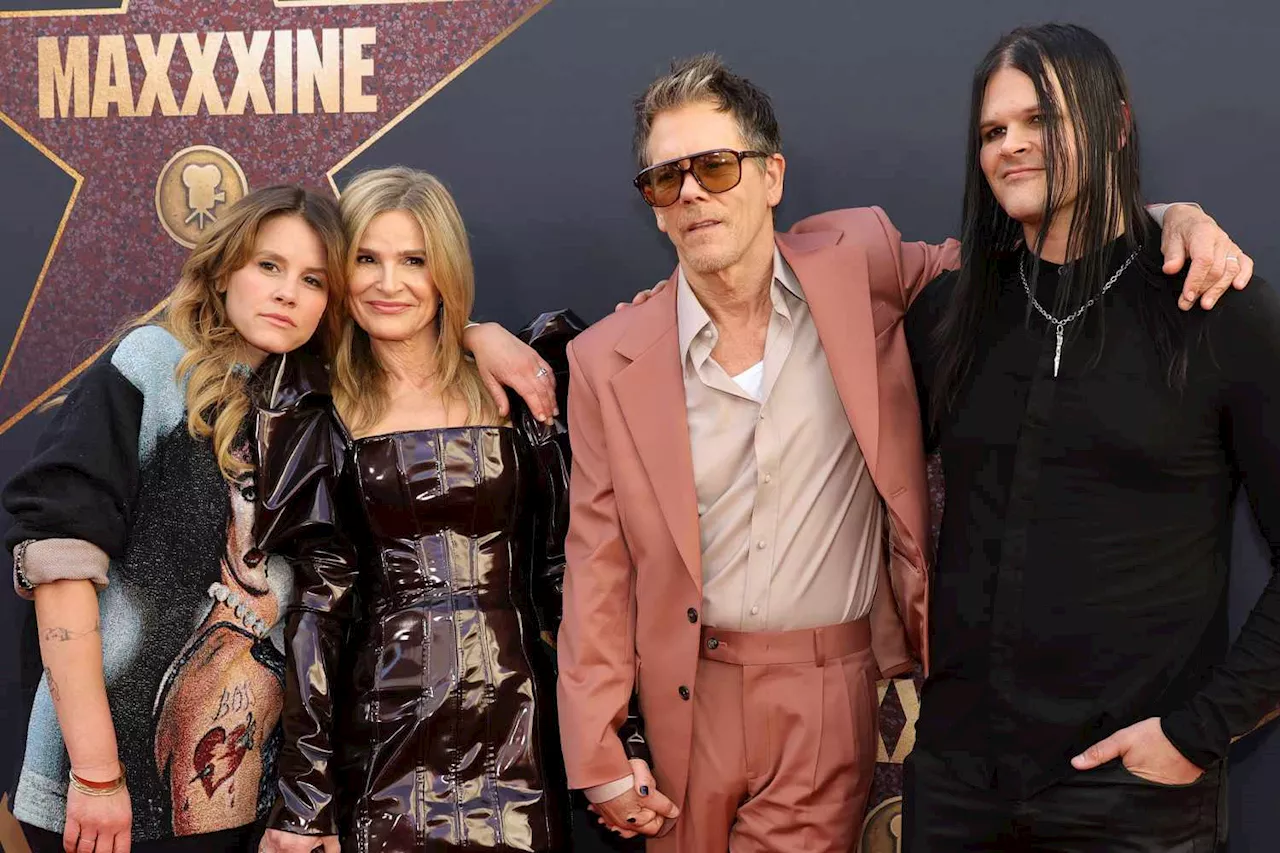 Kevin Bacon and Kyra Sedgwick Joined by Their Kids Sosie and Travis at MaXXXine Premiere in Los Angeles