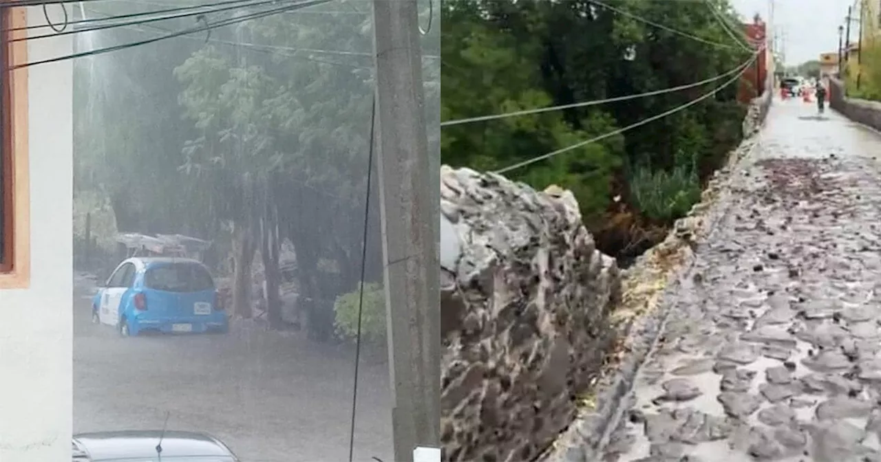  Fuerte lluvia se lleva hasta carros en Salvatierra y hasta rompió el puente Batanes