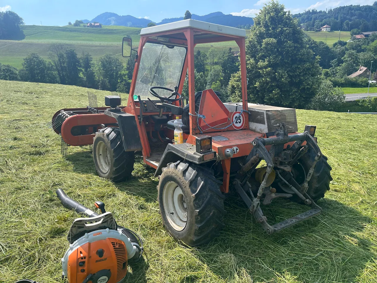 Dietfurt SG: Landwirtin (55) von Zweiachs-Mäher überrollt