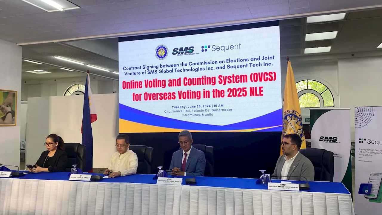 Comelec picks Sequent Tech, SMS Global to supply online voting tool for 2025 polls