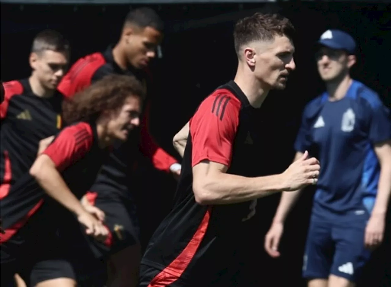 Thomas Meunier déjà présent à l'entraînement à la veille du match contre l'Ukraine