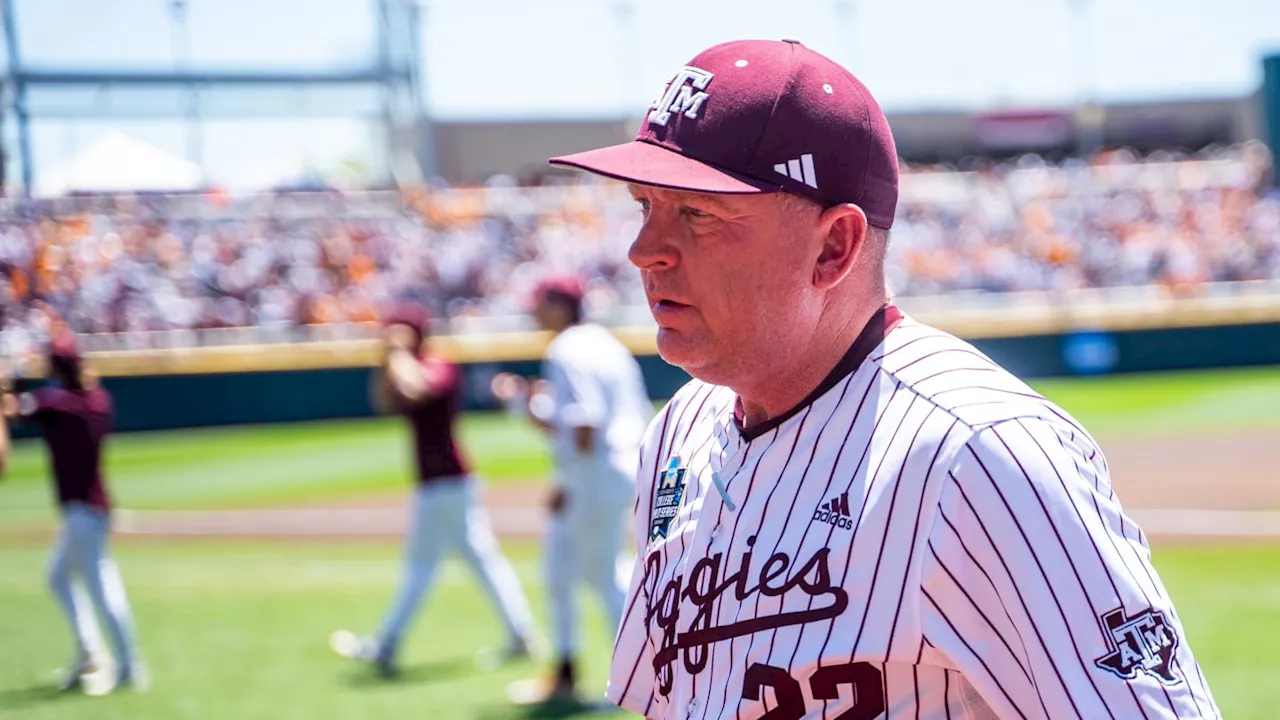 Texas A&M Baseball Coach Leaves for Texas After College World Series Loss, per Report