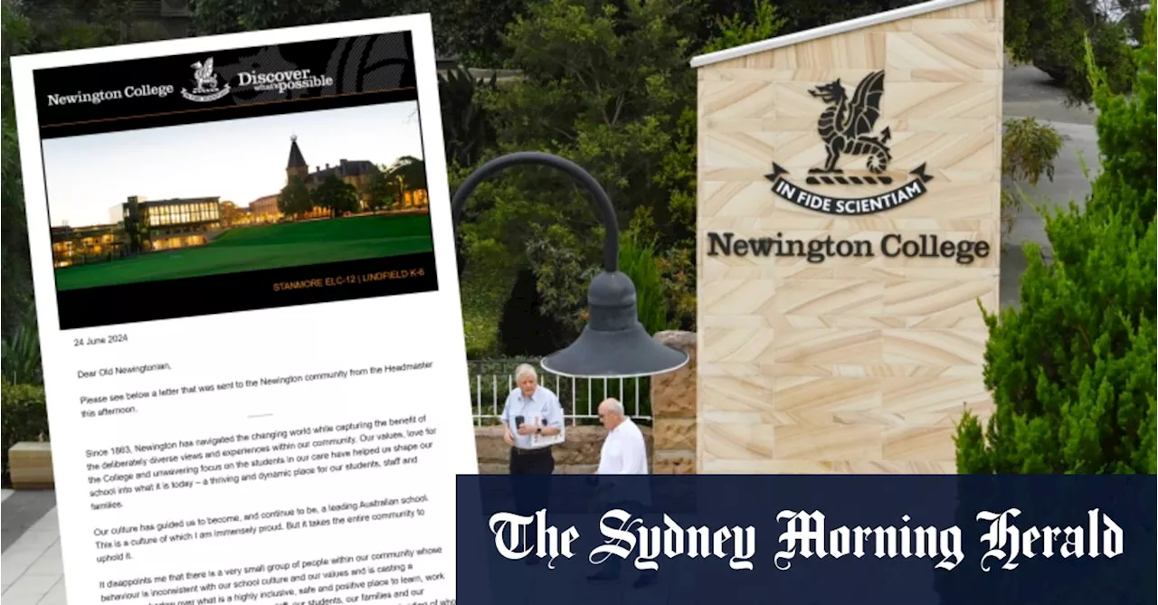 ‘Not who we are’: Newington headmaster attacks parents over co-ed campaign