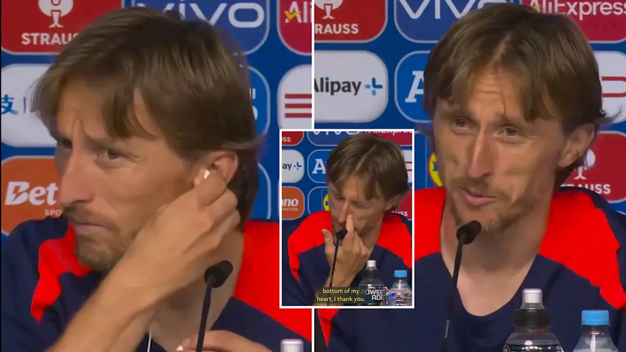 Luka Modric deeply moved as Italian journalist pays incredible tribute to him after potential last dance with Croatia