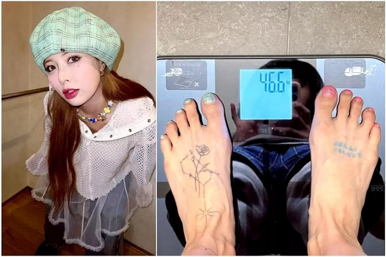 K-pop star Hyuna posts photo of weight gain on Instagram