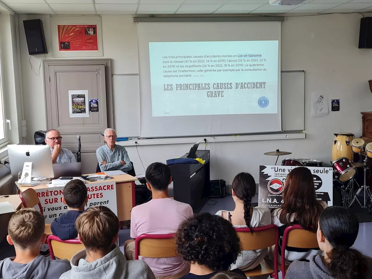 Casseneuil : La Sécurité routière expliquée aux collégiens de Gaston-Carrère