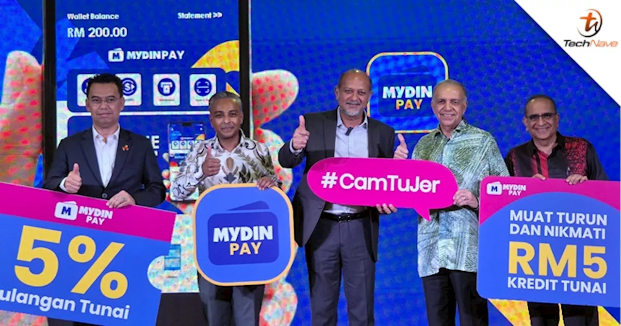 MYDINPay now available to download with RM5 vouchers, 5% cashback rebate & more