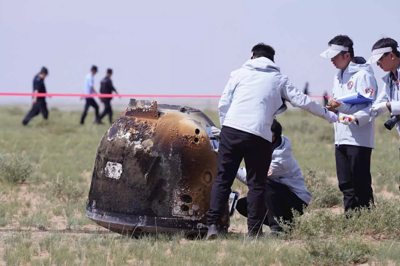 China lunar probe returns to Earth with samples