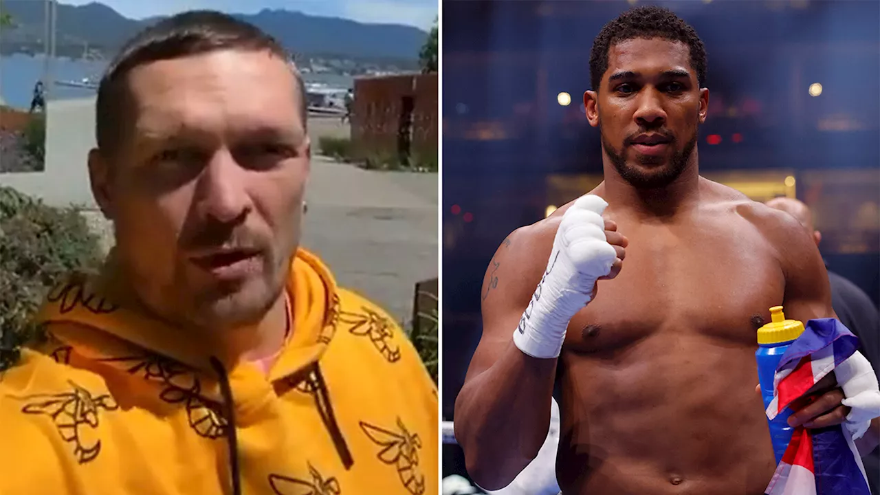 Oleksandr Usyk VACATES his IBF belt as he paves way for Anthony Joshua’s world title fight at Wembley with...