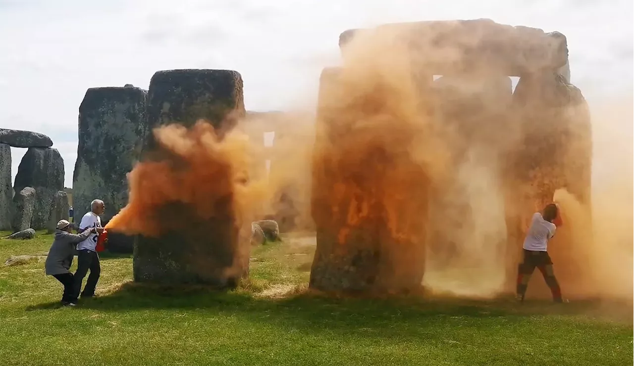 There are better ways to protest climate change than spray painting Stonehenge