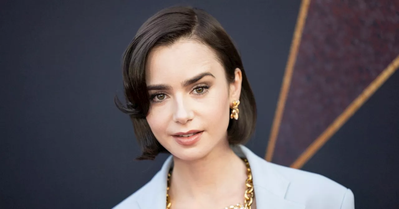 Lily Collins Surprises With Short Hair, No Top at the 'MaXXXine' Premiere