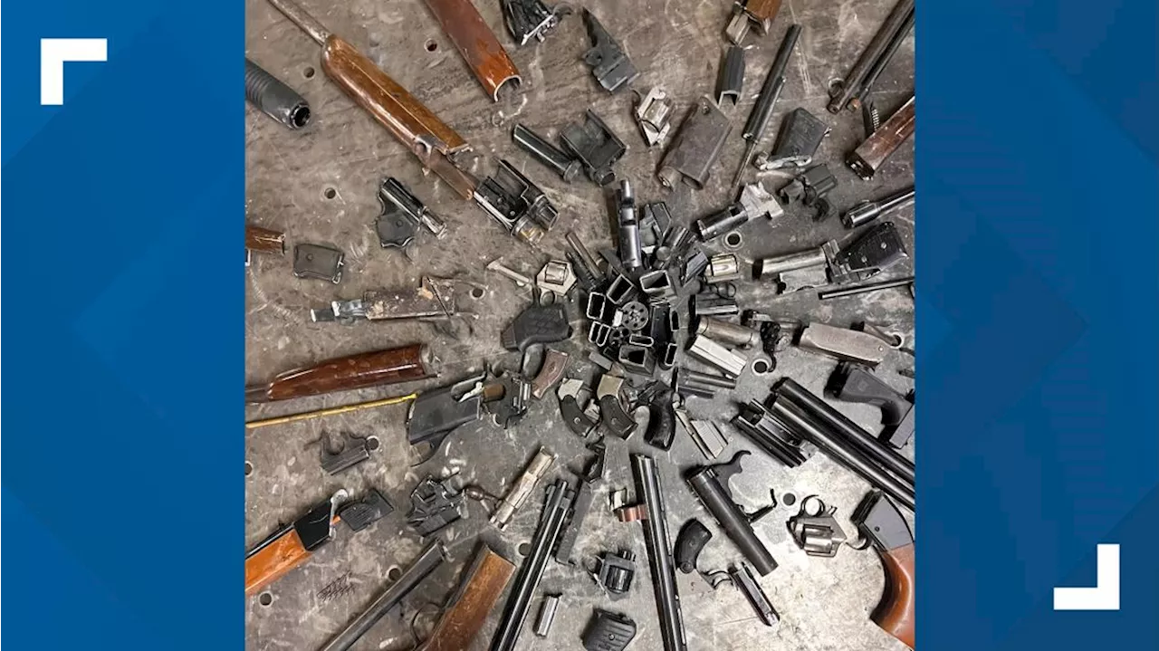 Indianapolis artist transforming surrendered guns into works of art