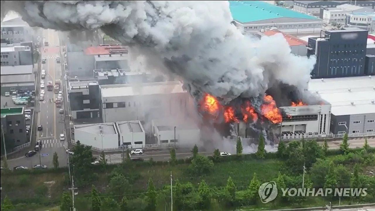 화성 화재장소 '군 납품 리튬전지' 보관장소…폭발위험 제기돼와