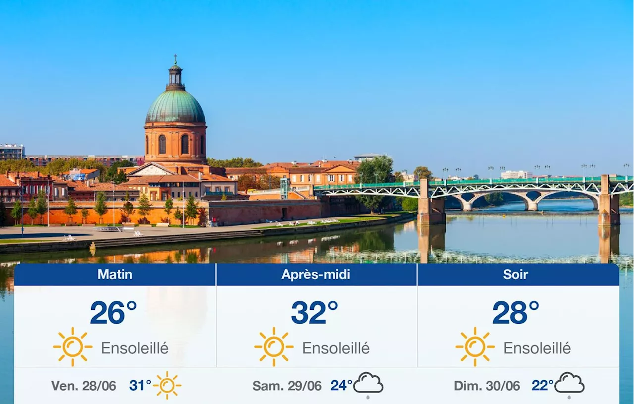 Météo Toulouse: prévisions du jeudi 27 juin 2024