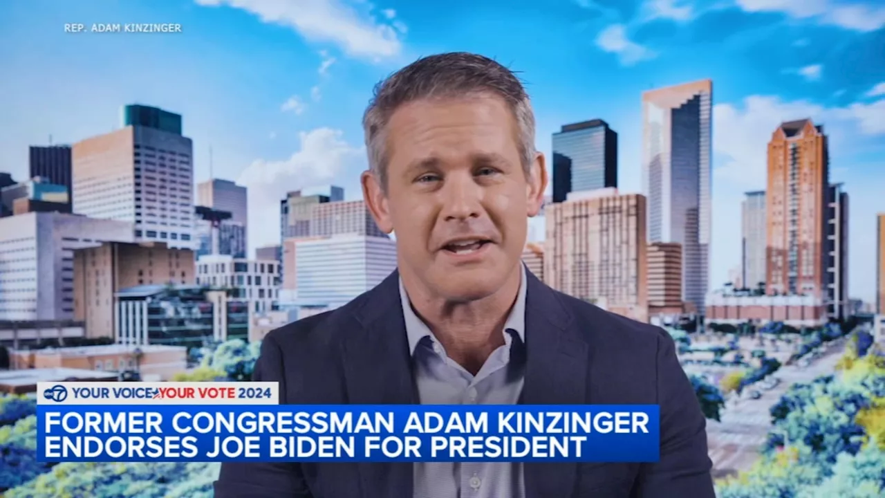 Former Republican Rep. Adam Kinzinger endorses Biden, whose campaign wants to flip anti-Trump GOP