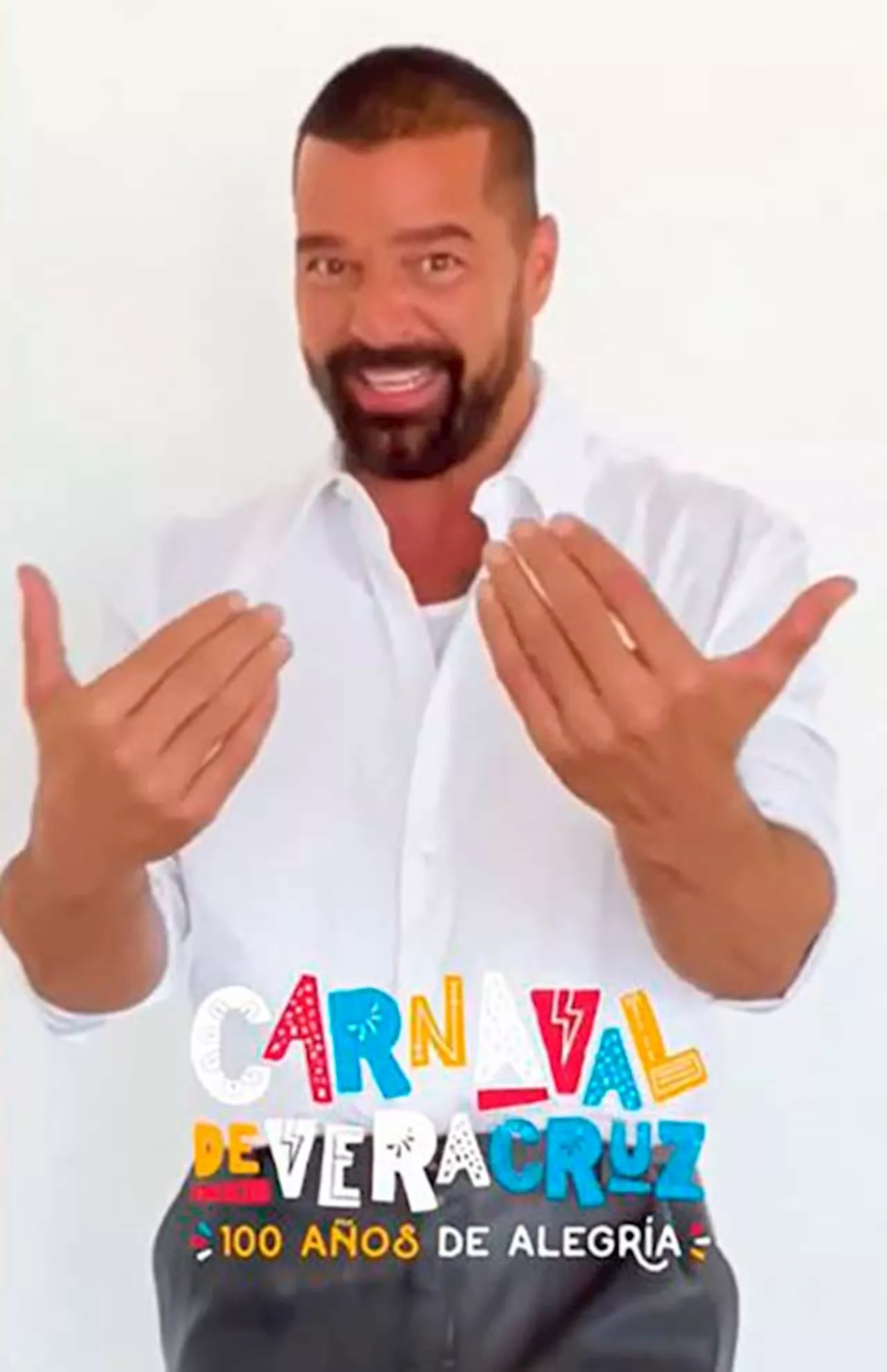 Ricky Martin invita a celebrar los 100 años del Carnaval de Veracruz 2024