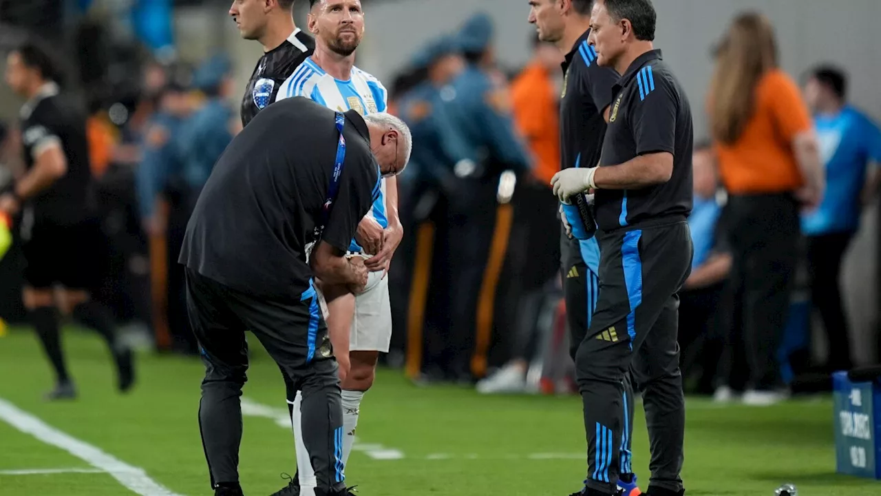 Lionel Messi hopes leg injury sustained during Argentina's Copa America win over Chile not serious