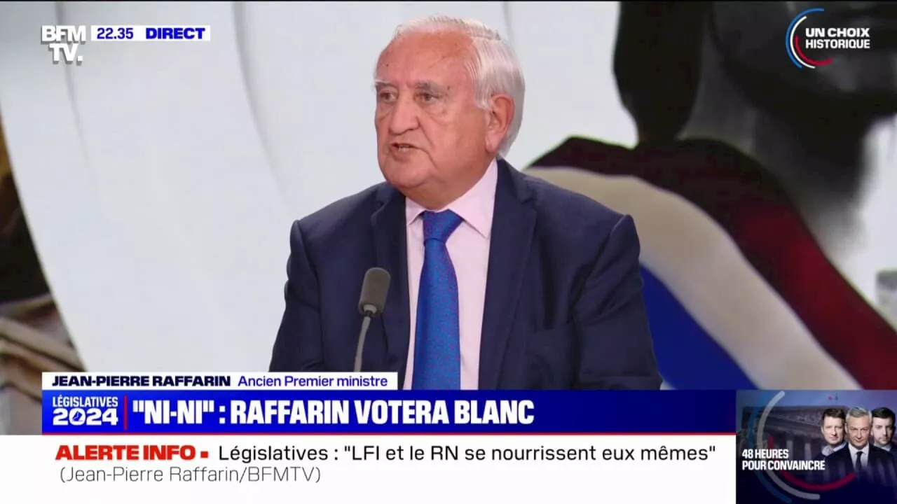 Jean-Pierre Raffarin: '[Jean-Luc Mélenchon] a pris des distances inconsidérées avec les principes républicains'