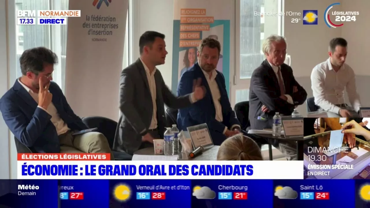 Législatives en Seine-Maritime: les candidats passent leur grand oral devant des chefs d'entreprise