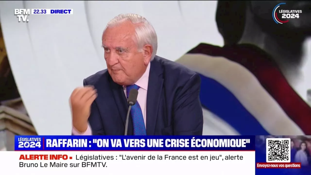 Législatives: 'Je ne participerai pas à l'accession au pouvoir ni du RN, ni de LFI', assure Jean-Pierre Raffarin, ancien Premier ministre