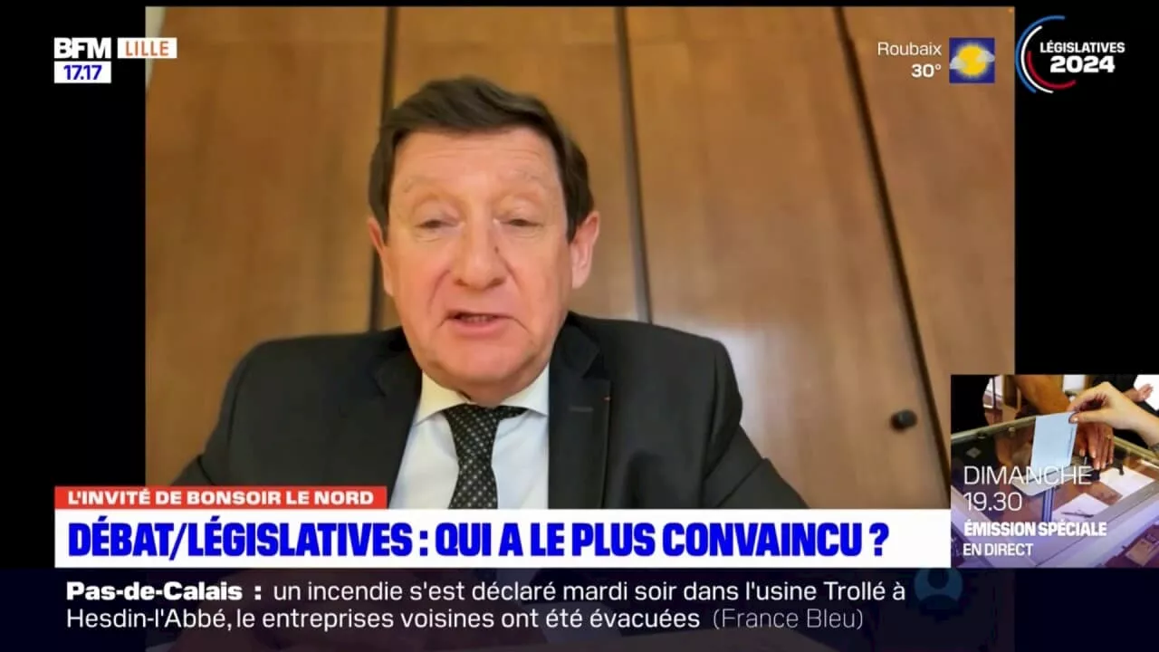 Législatives: Patrick Kanner, sénateur PS, épingle Jordan Bardella sur son programme économique