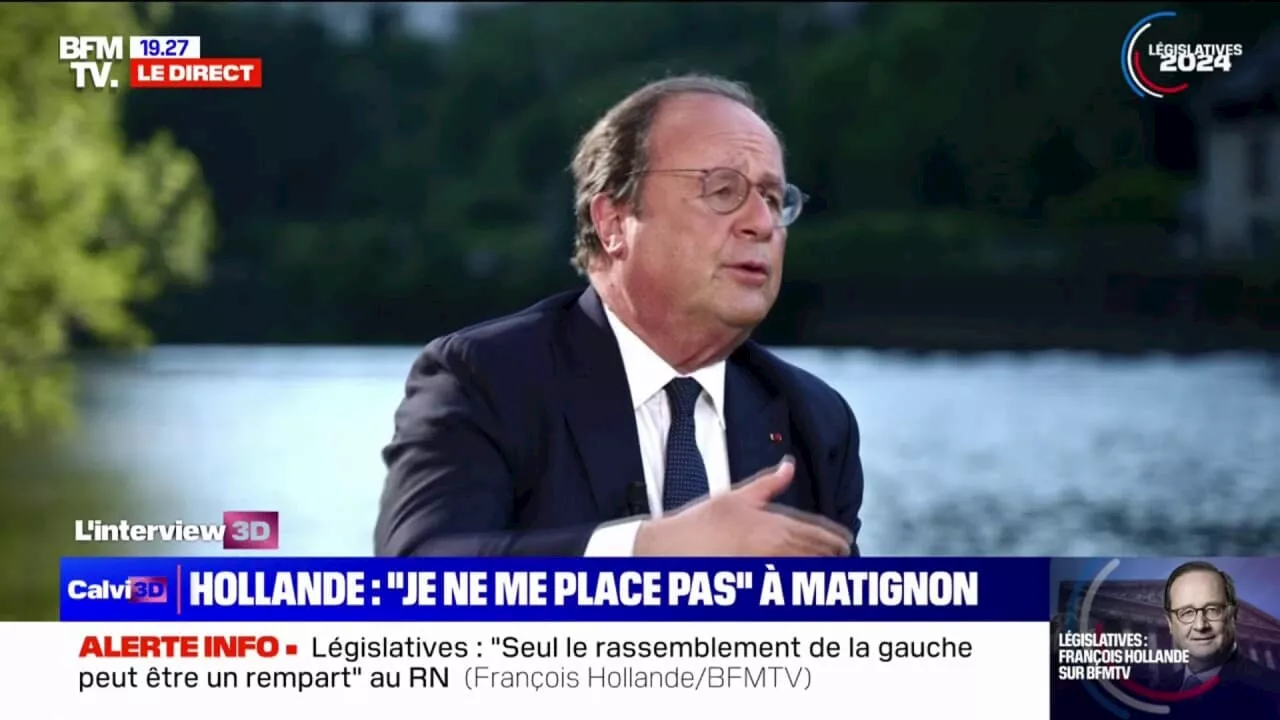 Législatives: pour François Hollande, Emmanuel Macron aurait dû 'consulter largement avant de dissoudre'