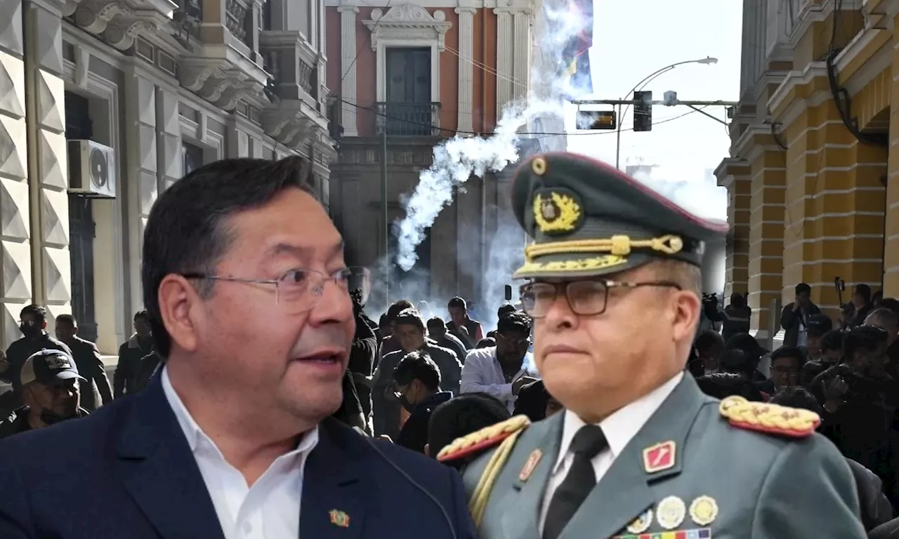 Video captó tenso momento entre el presidente de Bolivia y el general golpista