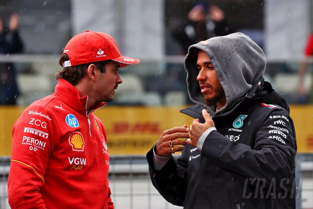 Is Lewis Hamilton asking Charles Leclerc for clues about Ferrari future?