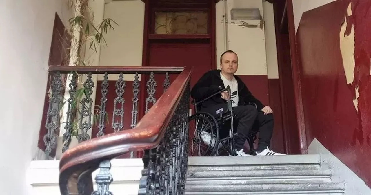 Scots man 'trapped' in flat after medical reaction left him in wheelchair