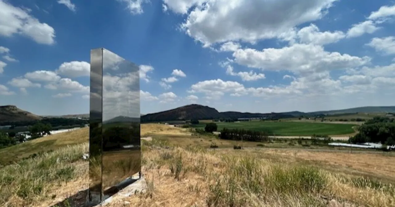 Monolith appears in Bellvue, just northwest of Fort Collins, drawing dozens of spectators to the area