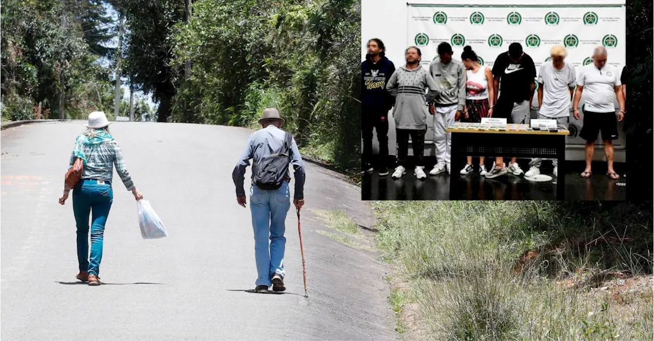 Cayó banda señalada de secuestrar y robar a caminantes en los cerros de Medellín y Envigado