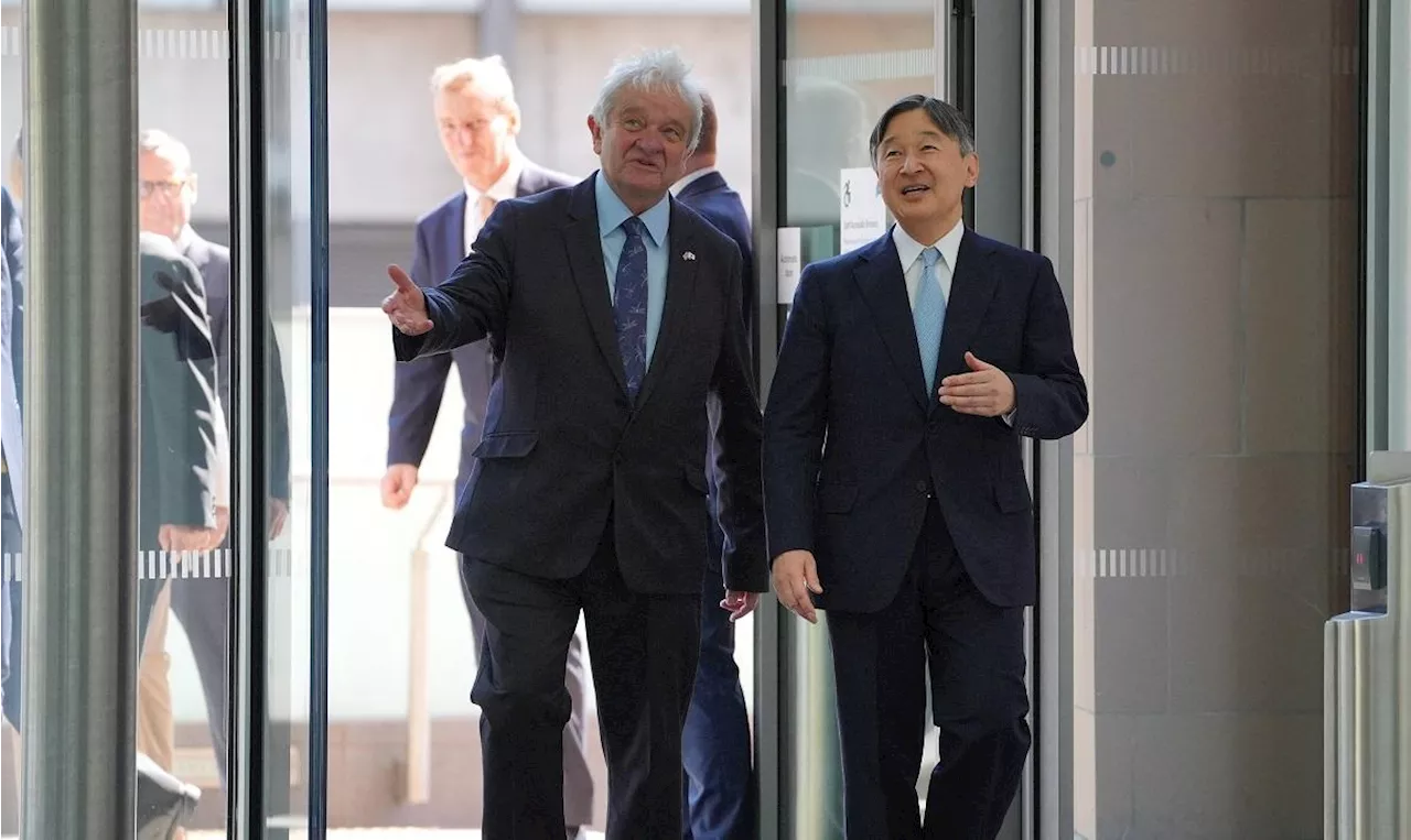 Japan’s Emperor Naruhito visits medical research center in London