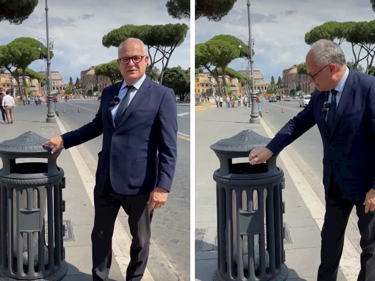 Gualtieri presenta i 'Cestò', ma il video è un boomerang: 'Dimettiti, a Roma c'è degrado'