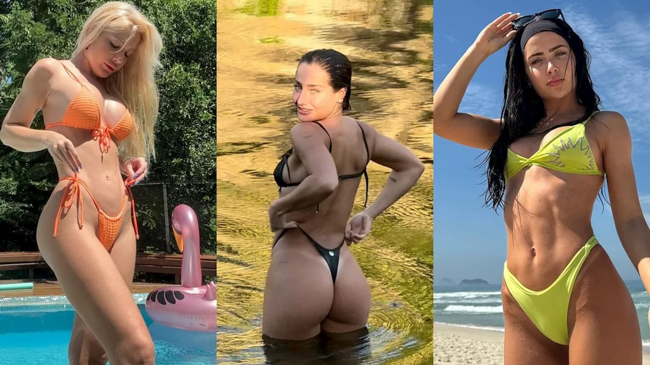 De Bruna Griphao a Jade Picon: famosas usam biquíni ultracavado e fazem sucesso com modelo asa-delta