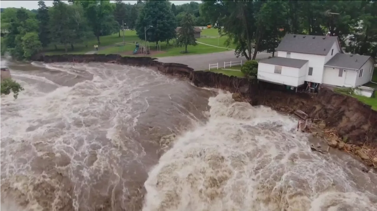 WATCH: Home next to Rapidan Dam swallowed up by Blue Earth River