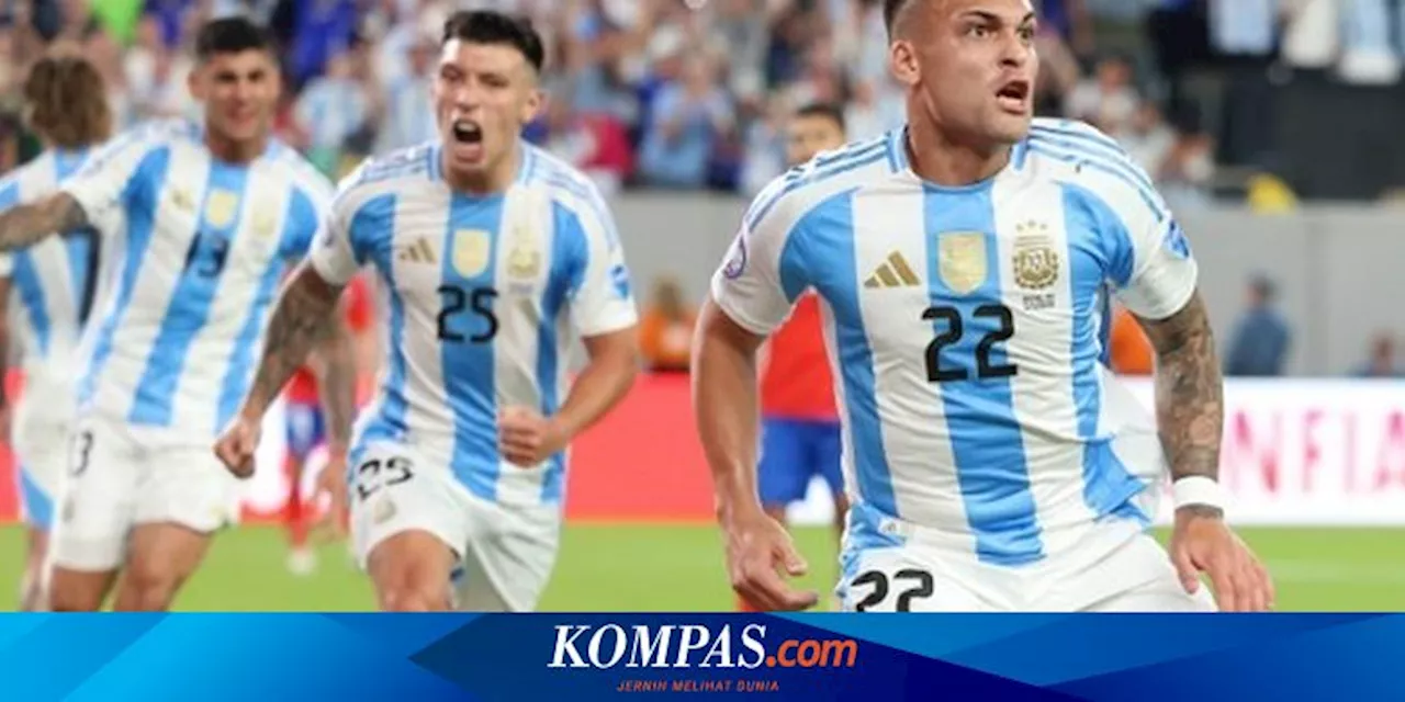 Hasil dan Klasemen Copa America 2024: Argentina Lolos, Kanada Bekuk Peru