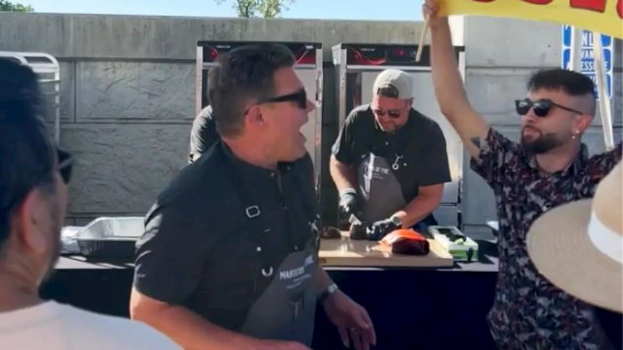 Food Network star confronted by activists at Napa book signing