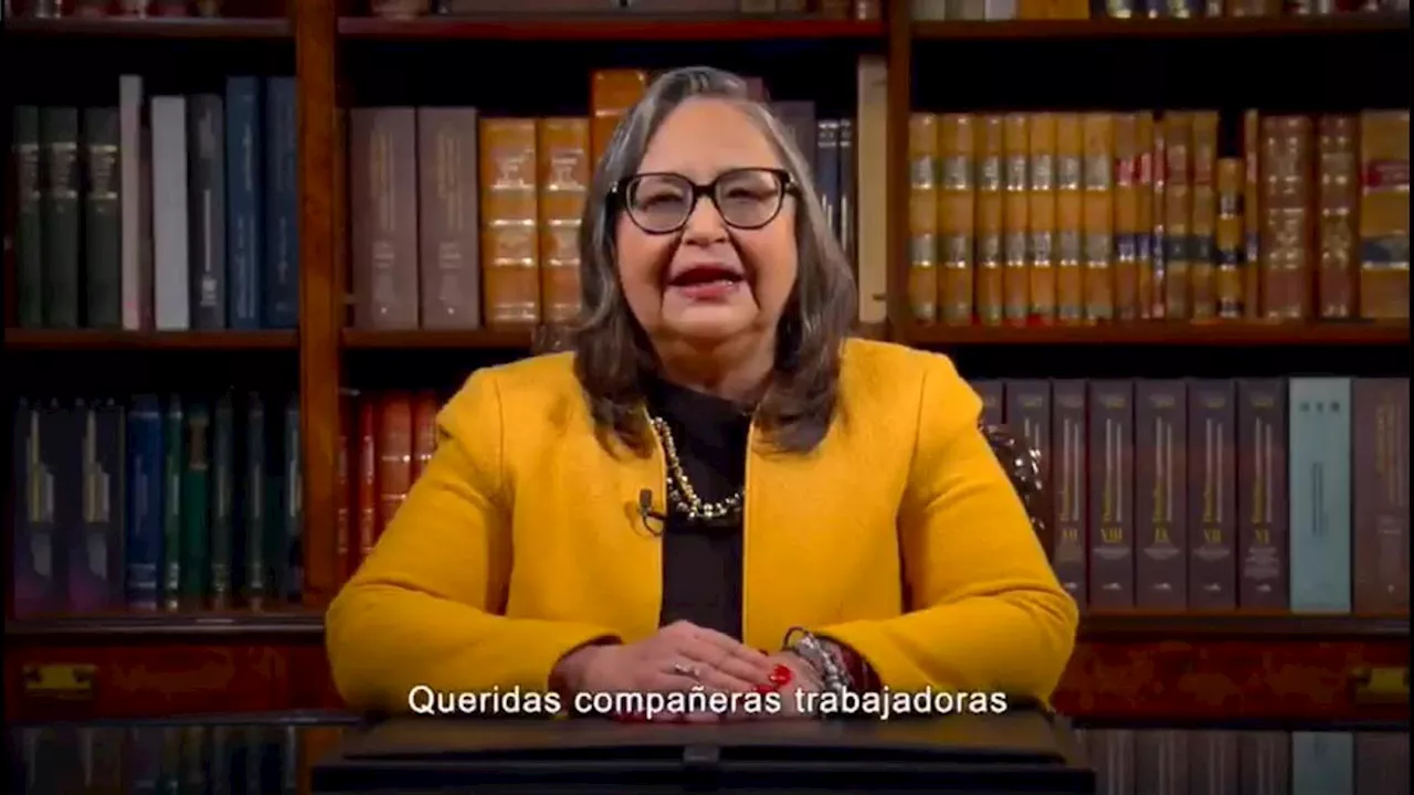 Ministra Norma Piña advierte momentos de incertidumbre ante reforma judicial; ofrece unidad a trabajadores