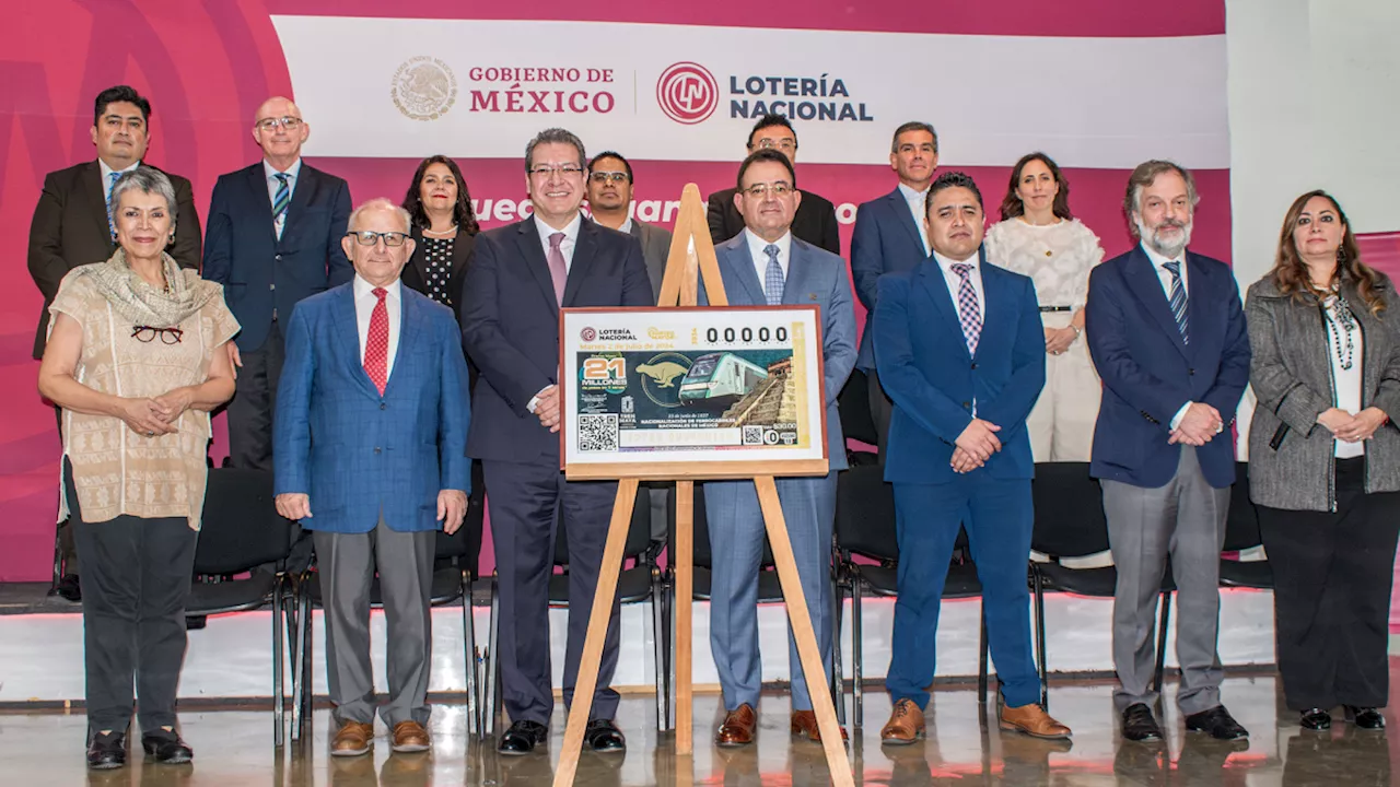 Tren Maya conmemora nacionalización de Ferrocarriles Nacionales de México con emisión de billete de lotería