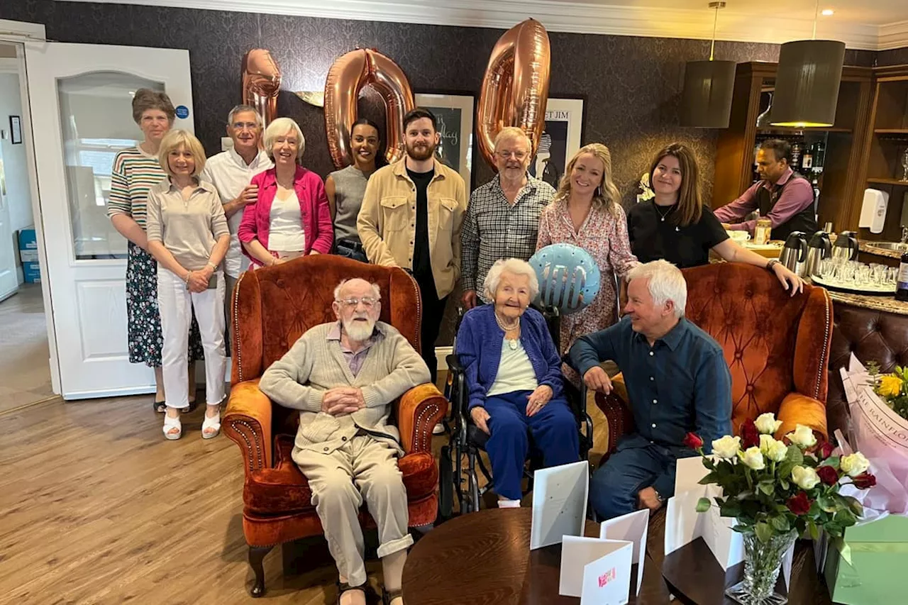 Wetherby Manor Leeds: 'Love at first sight' for couple celebrating 100th birthdays at care home