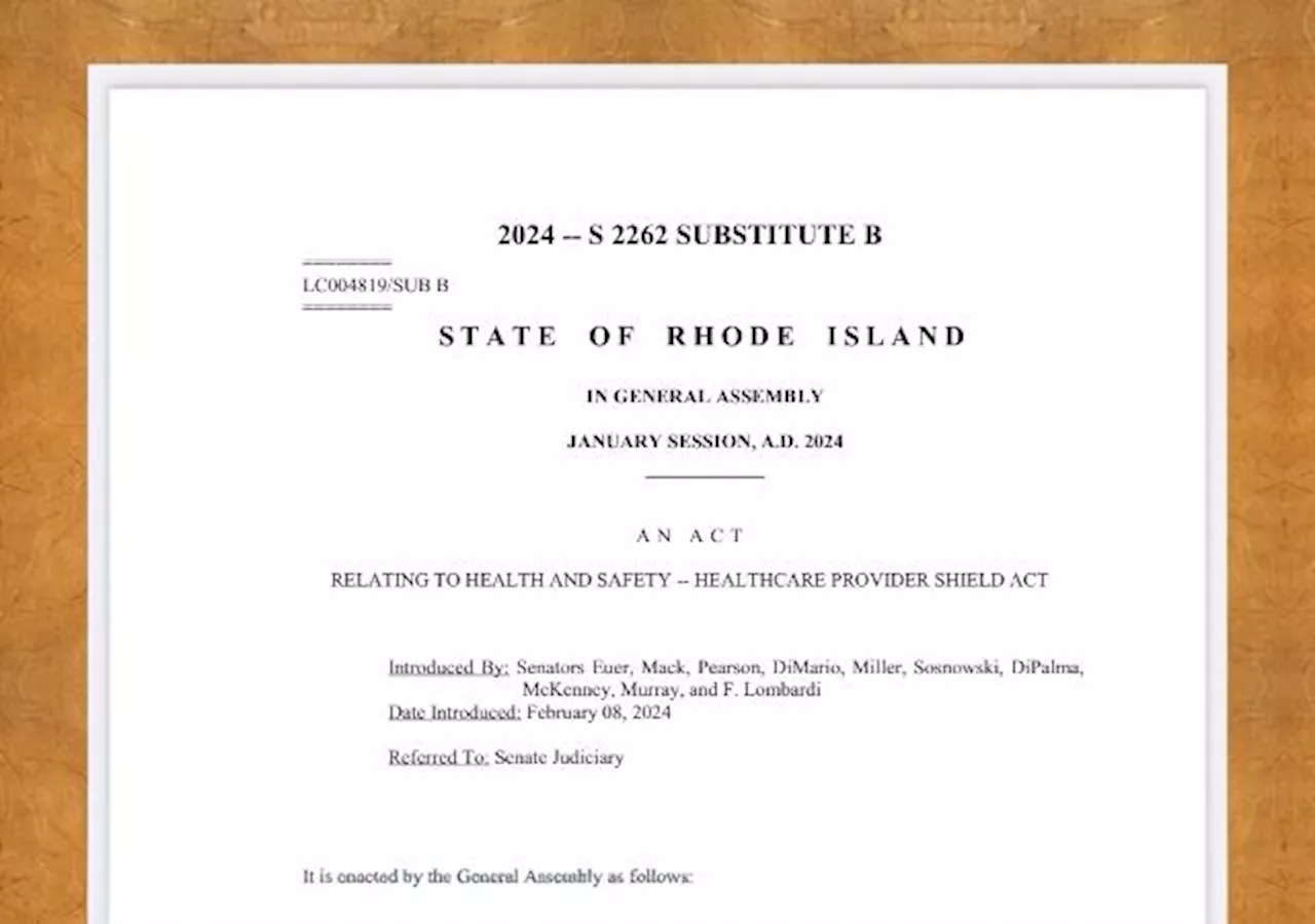 Governor Signs Law Making Rhode Island a Sanctuary State for Abortion and Gender-Affirming “Care”