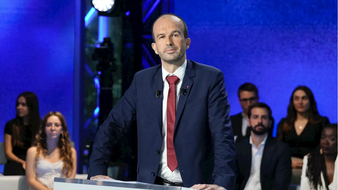 Législatives 2024 : Manuel Bompard explique pourquoi il portait un triangle rouge lors du débat