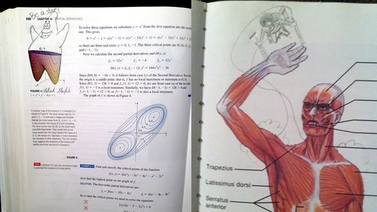 7 Gambar Nyeleneh Siswa di Buku Pelajaran Ini Kreatif Banget