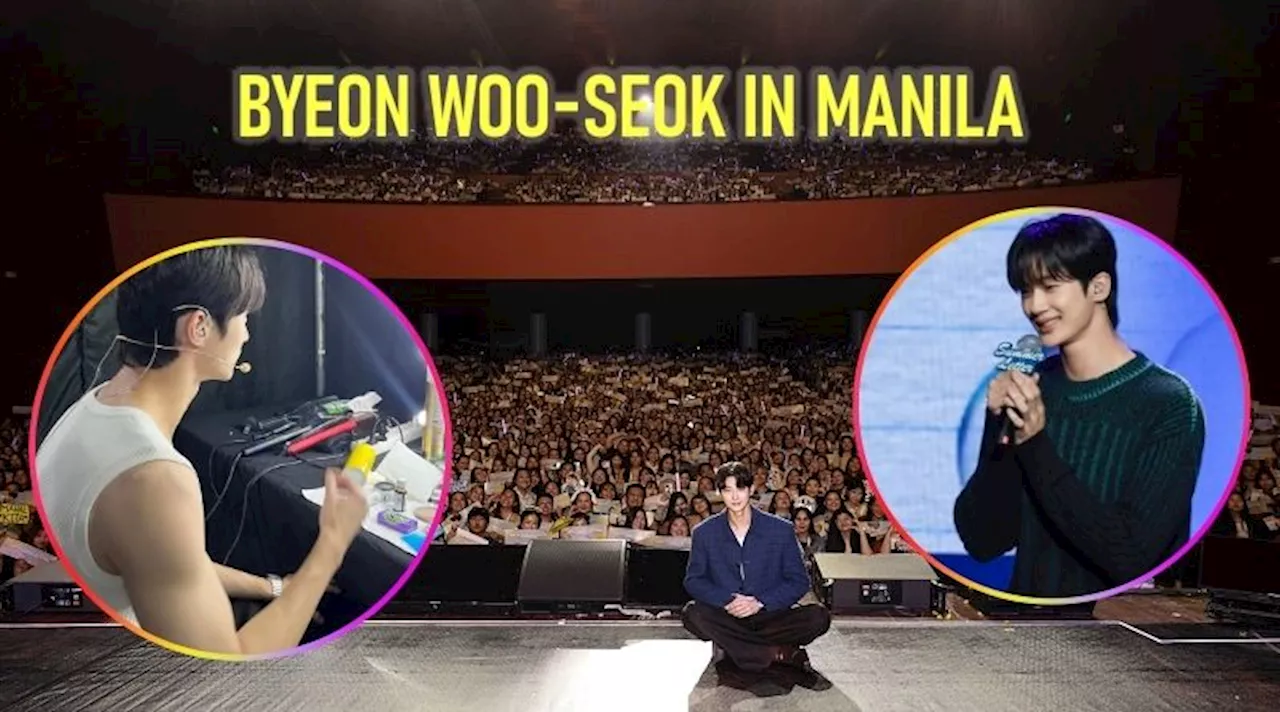 Korean star Byeon Woo-seok feels the love of Filipinos; moved to tears at fan meeting