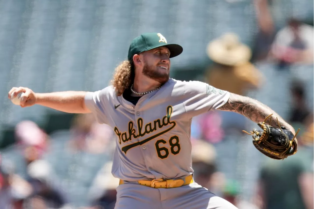 Athletics waste strong outing from Joey Estes in loss to Angels