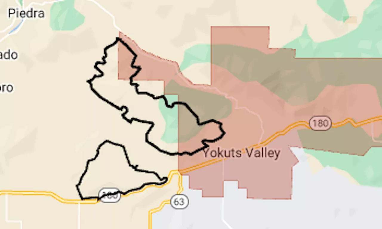 Map: Fresno June Lightning wildfires and evacuation zone