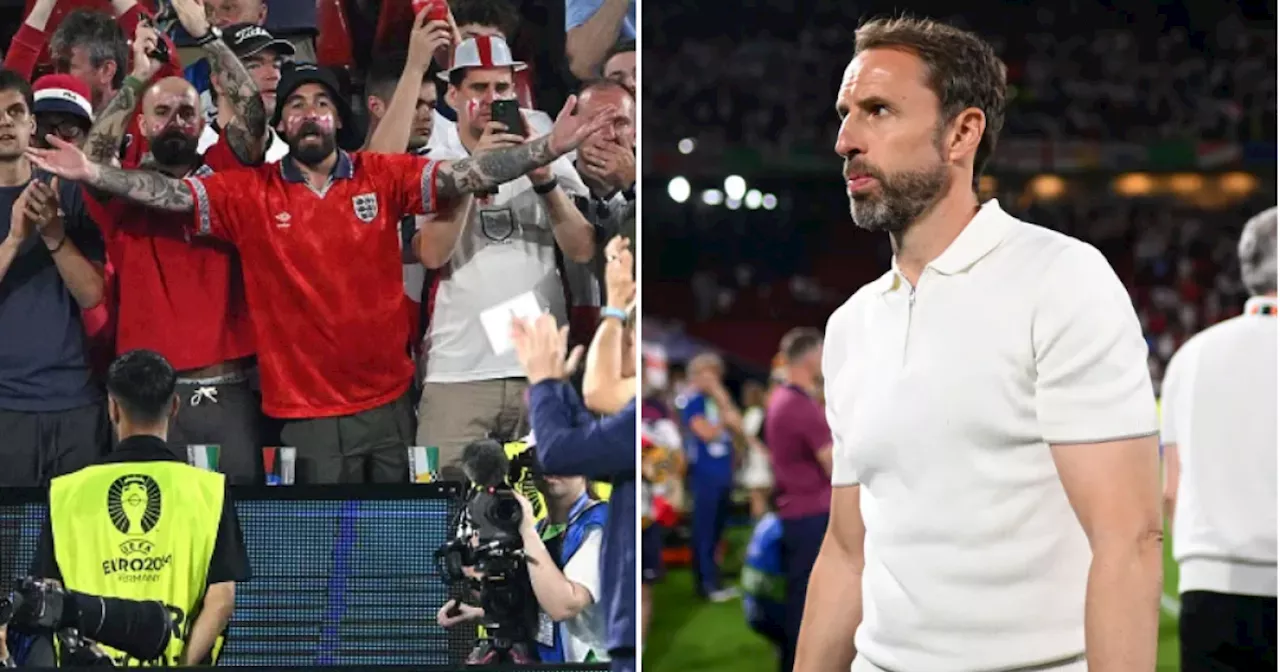 Gareth Southgate sends warning to England fans who threw beer cups after Slovenia draw